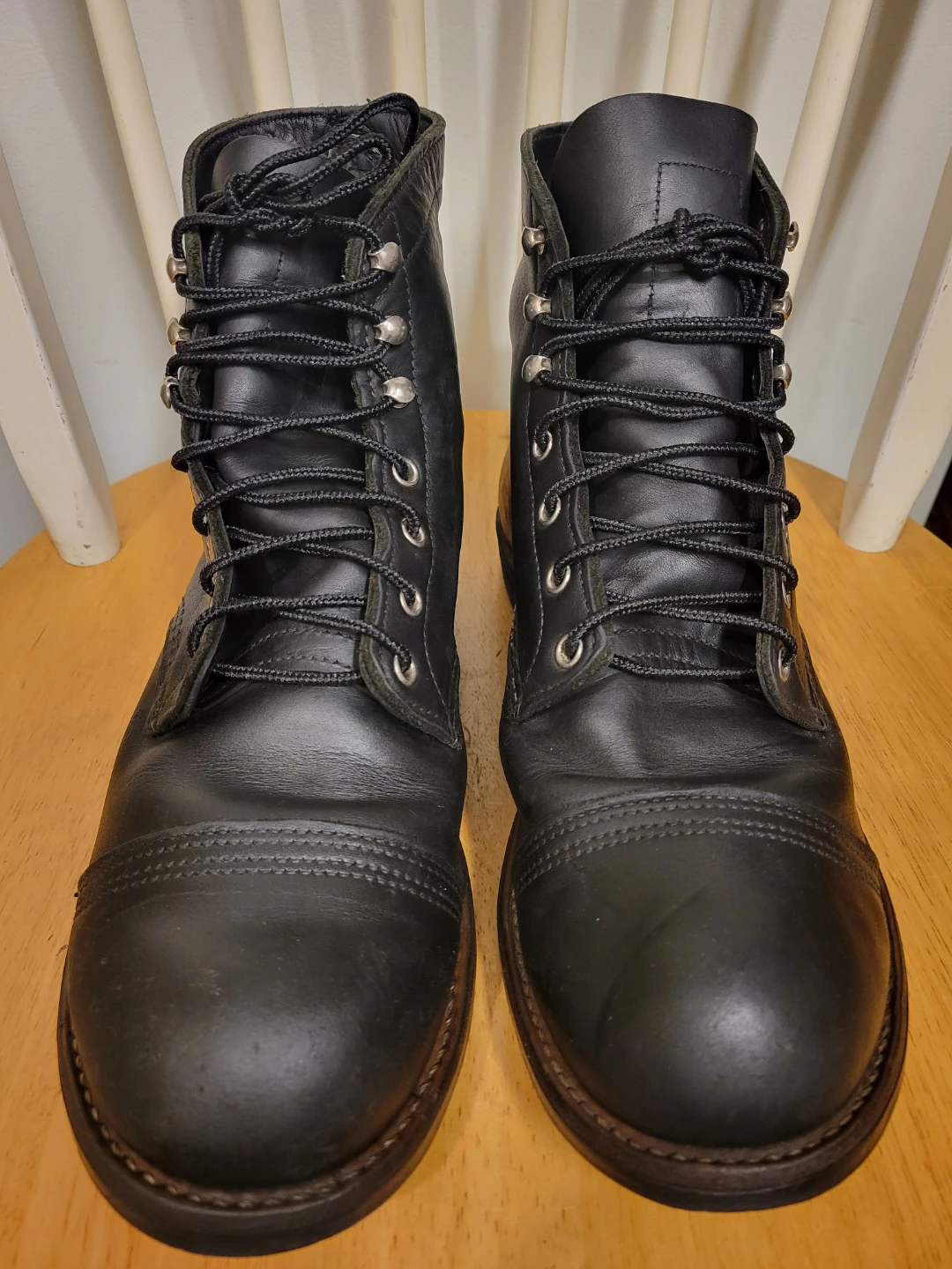 Red Wing Iron Ranger 8084 Black Leather Boots Mens Sz 10.5 - photo 3