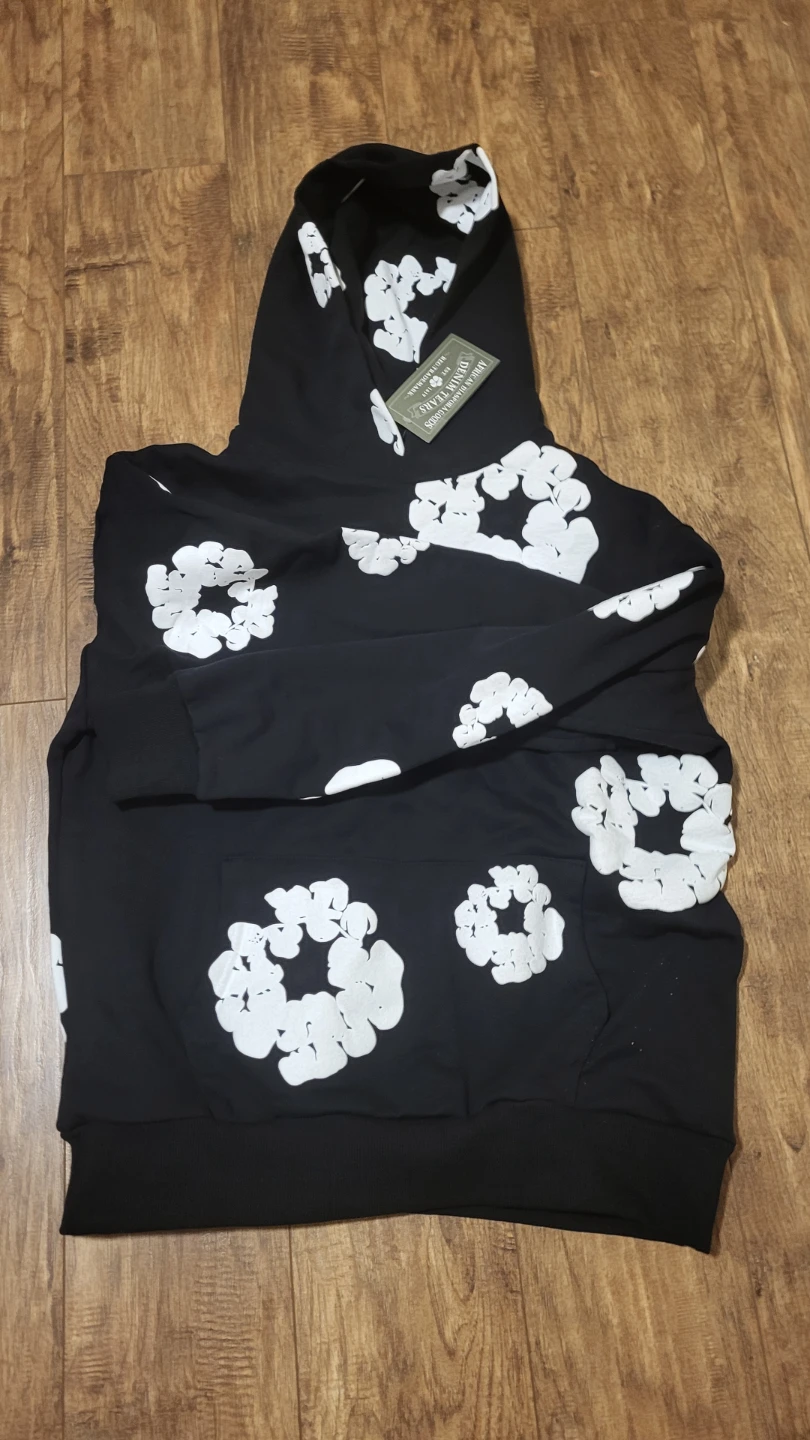 Denim Tears Cotton Wreath Hoodie Black - photo 2