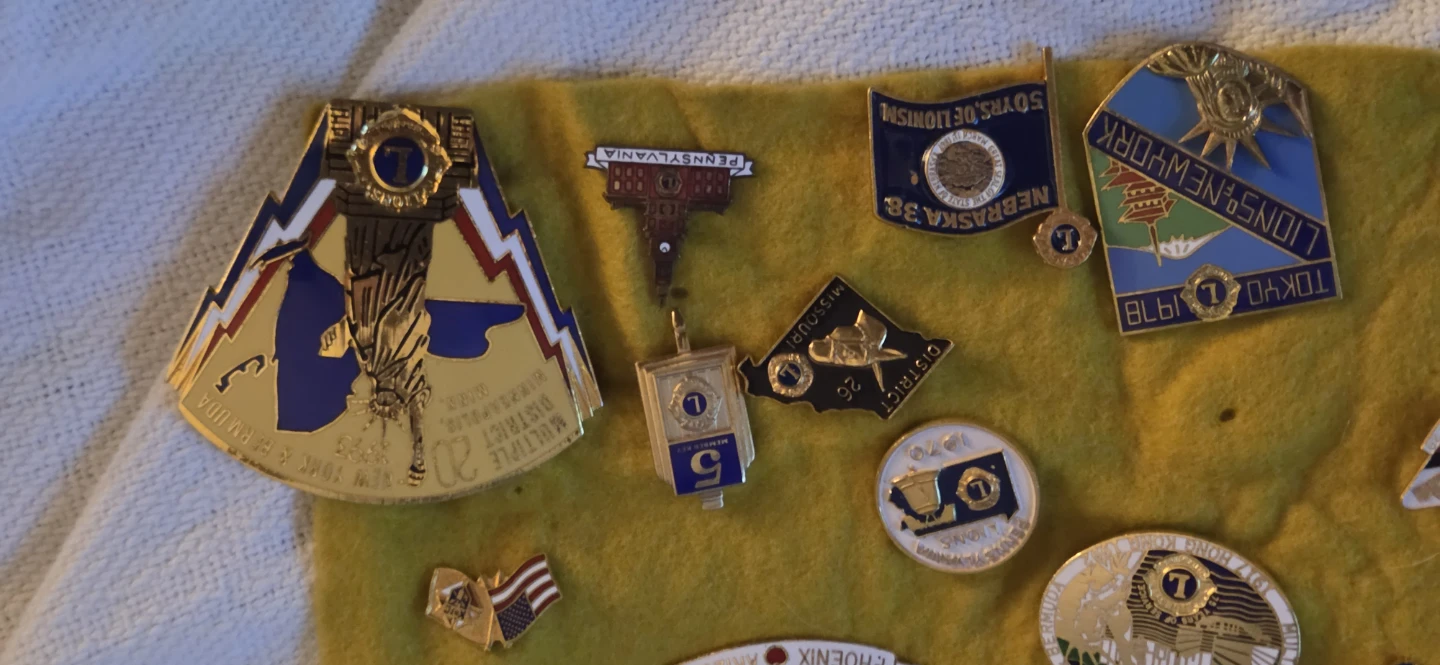 Collection of Vintage Lions Club Pins - photo 2