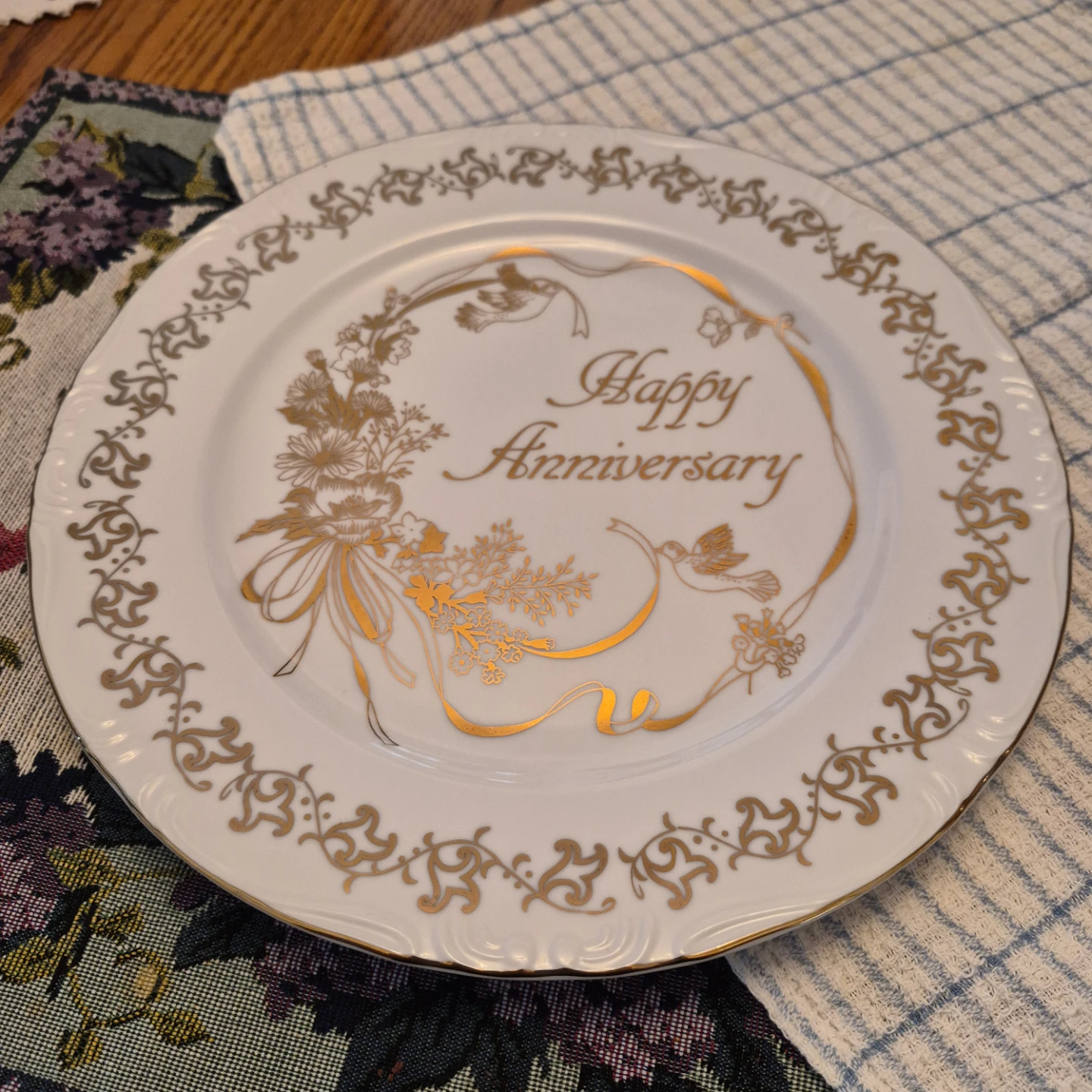 Cameron Japan Happy Anniversary Decorative Plate