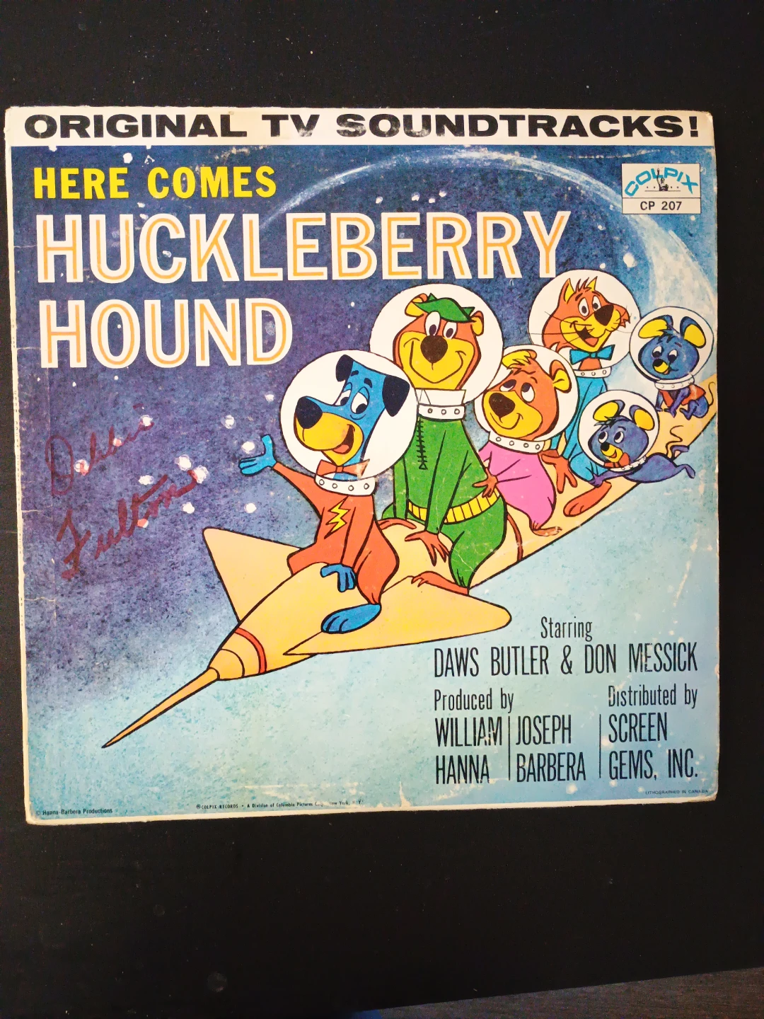 Here Comes Huckleberry Hound Vintage Vinyl Record