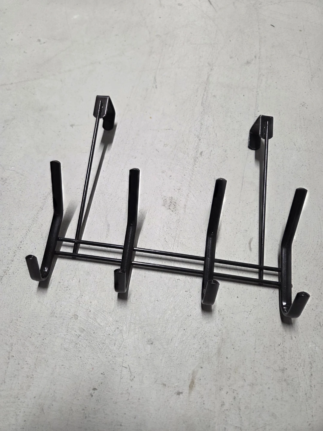 Black Over-the-Door Coat Rack