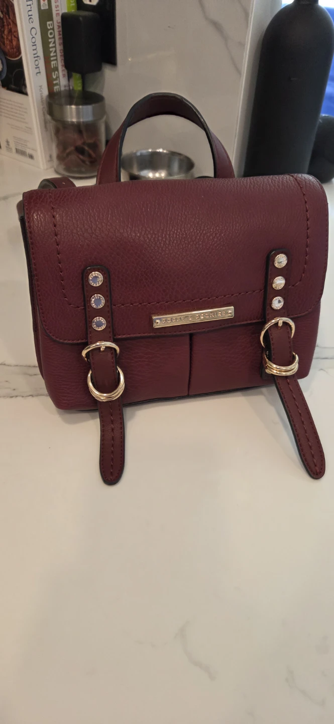 Poppy & Peonies Burgundy Mini Backpack