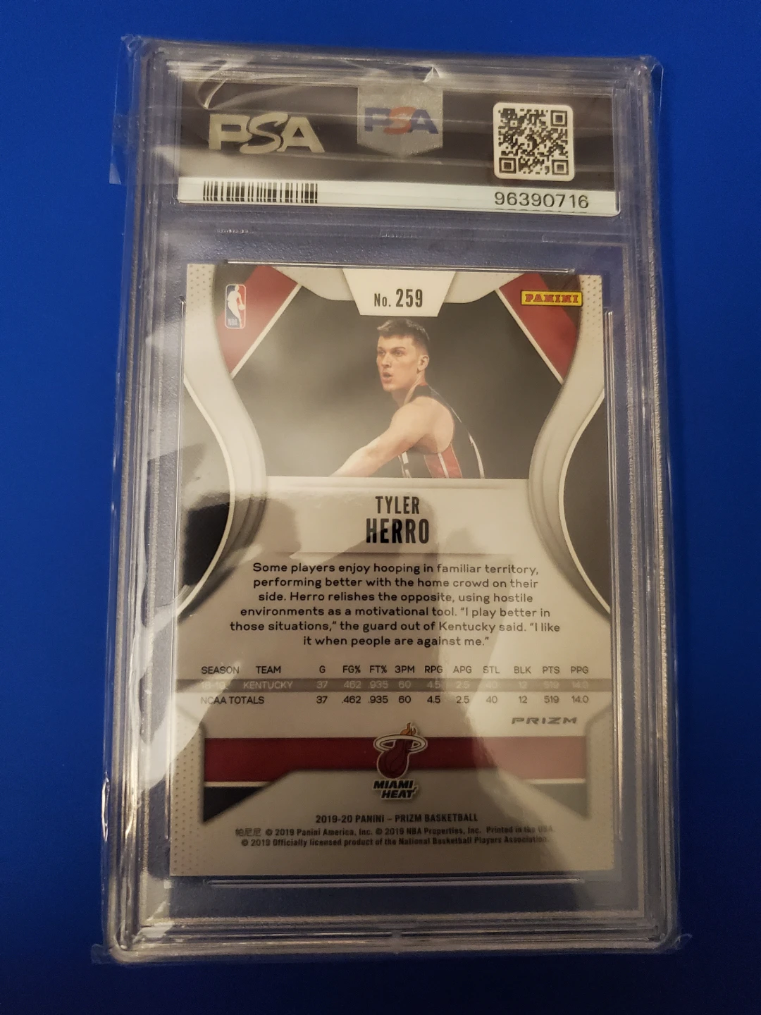 Tyler Herro Rookie Prizm [Red/White&Blue] Refractor - photo 2