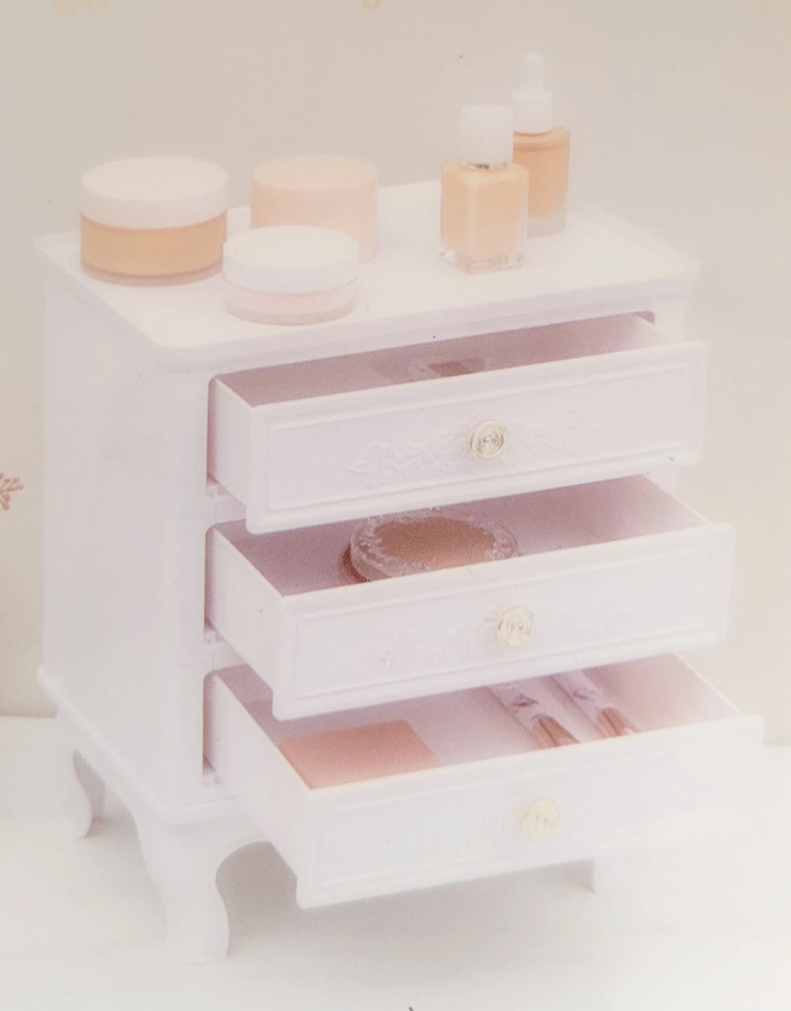 White 3-Drawer Vanity Storage Chest - photo 5