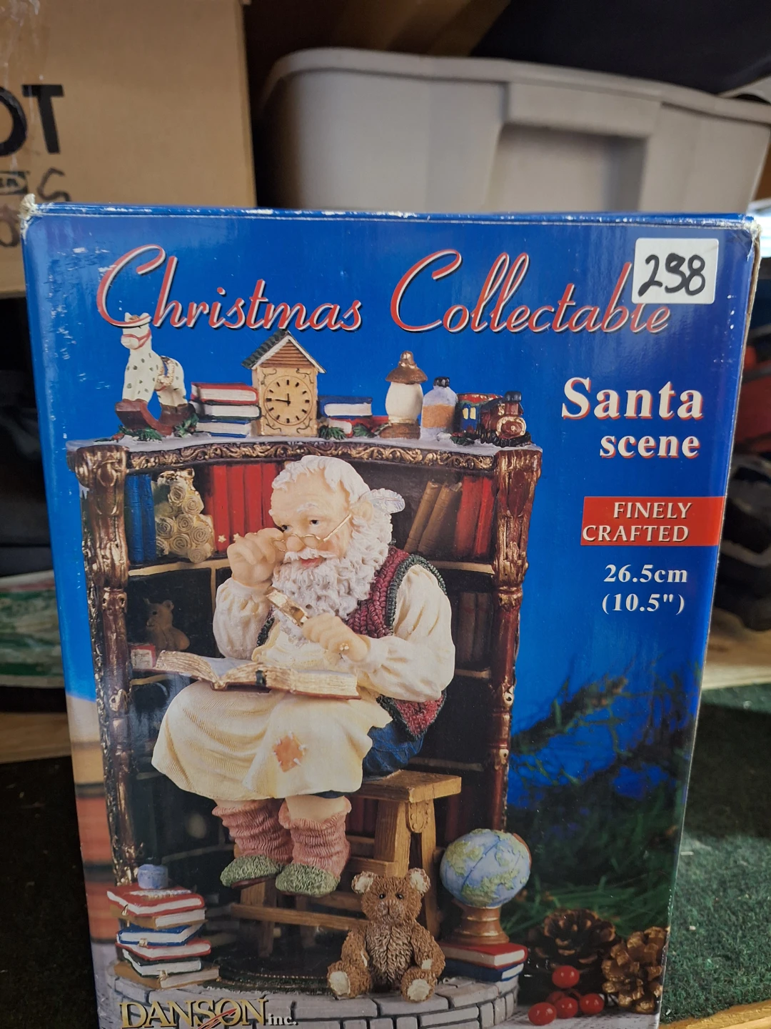 Vintage porcelain Christmas Santa Figurine by Danson Decor Inc.