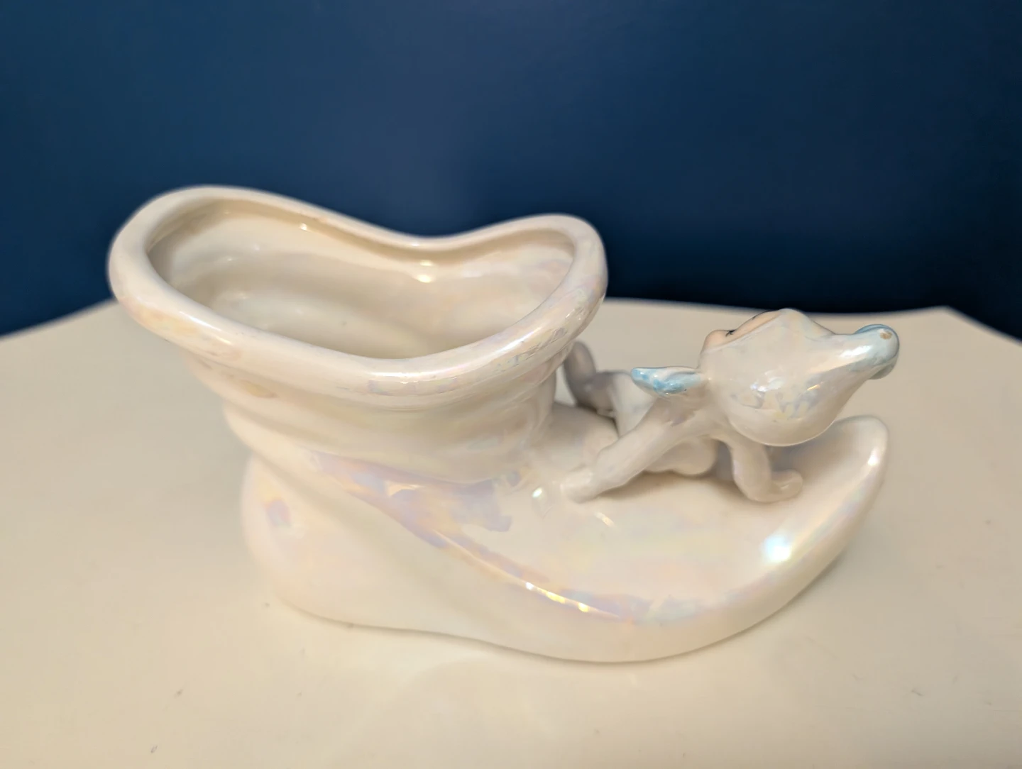Vintage Iridescent Elf/Pixie Vase for Christmas - photo 3