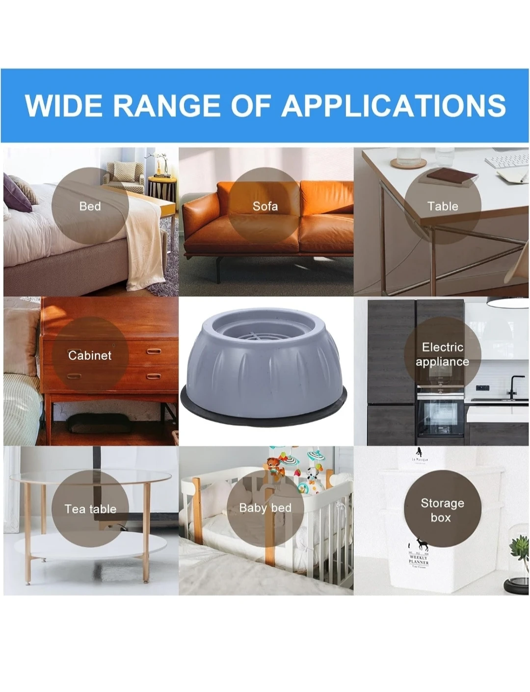 Anti Vibration Pads for Refrigerator Washer Dryer - photo 3