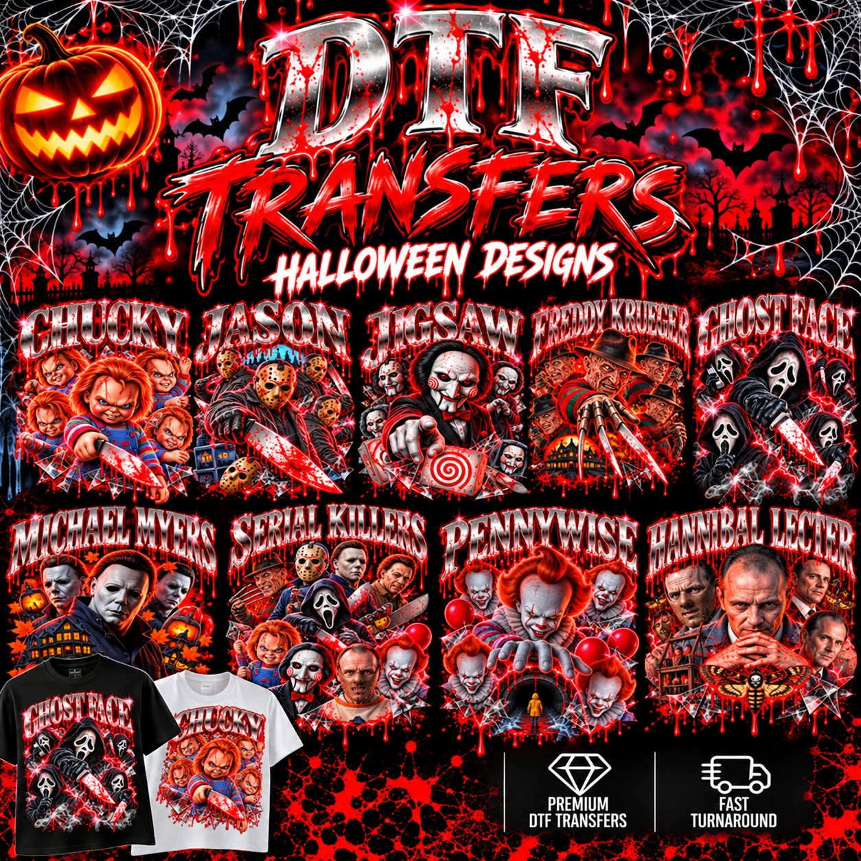 🎃 HALLOWEEN DTF TRANSFERS ARE HERE! 👻