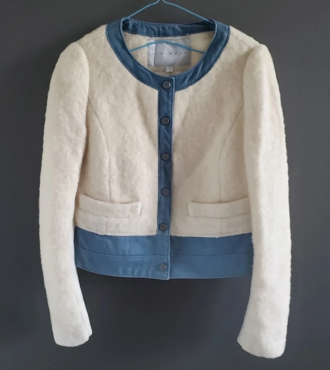 Mikibana Cream and Blue Jacket