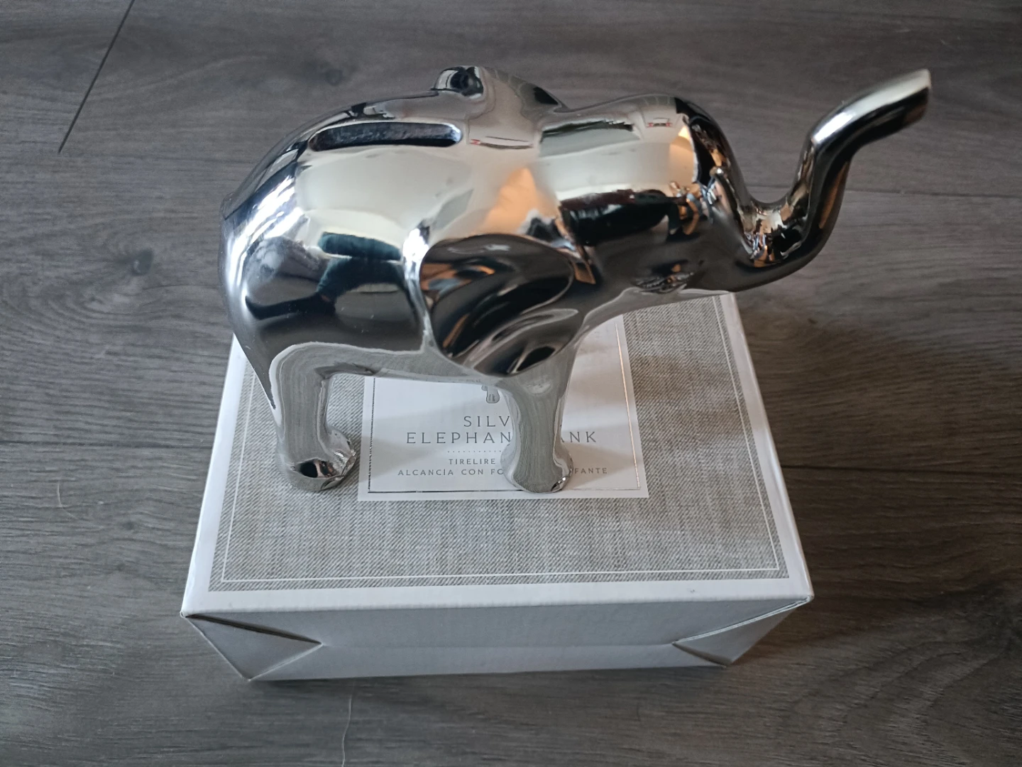 Pottery Barn Baby Silver Elephant Bank - photo 2