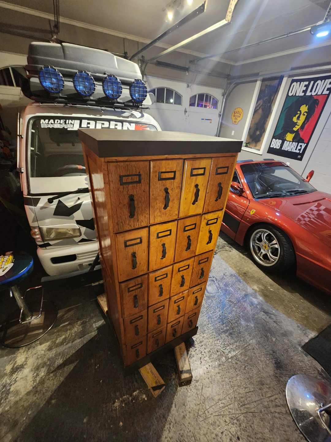 Vintage Wooden Apothecary Cabinet - photo 5