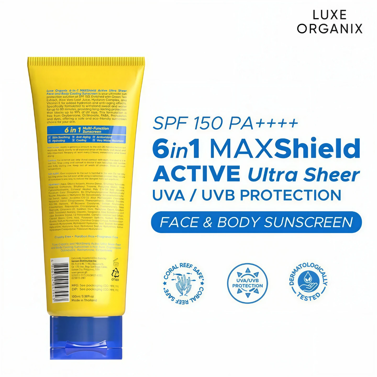 6 in 1 Maxshield Active Ultra Sheer