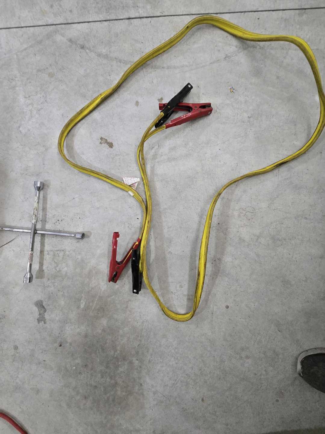 Jumper Cables and Lug Wrench