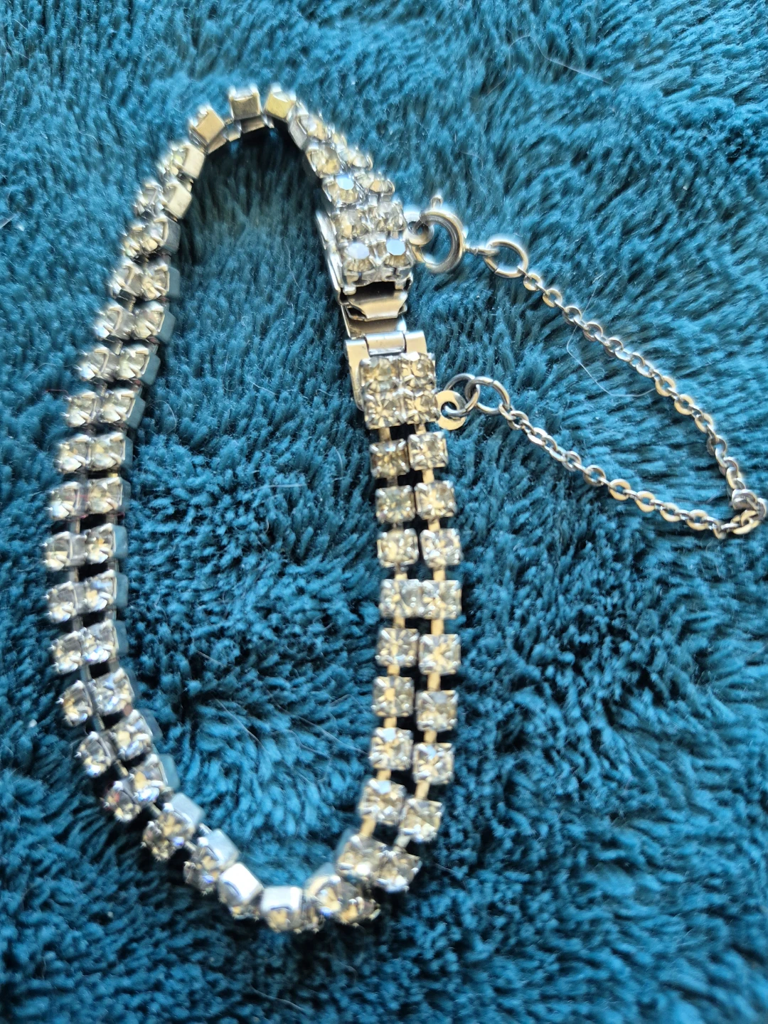 Double Row Rhinestone Tennis Bracelet - photo 2
