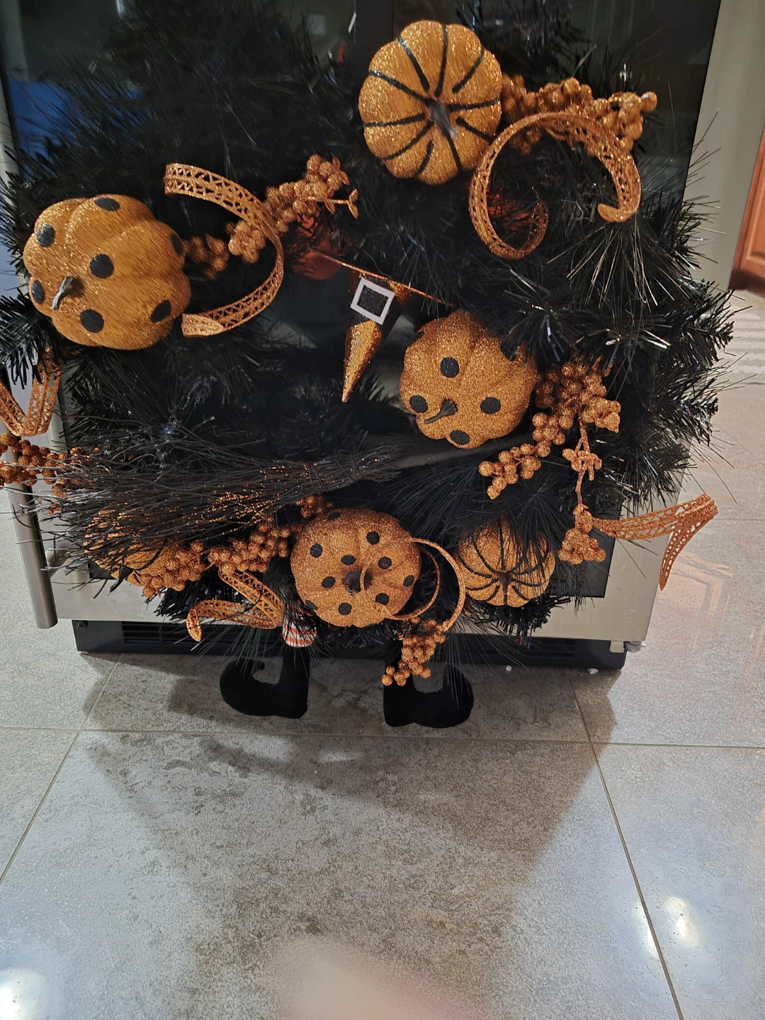Halloween Witch Wreath - photo 4
