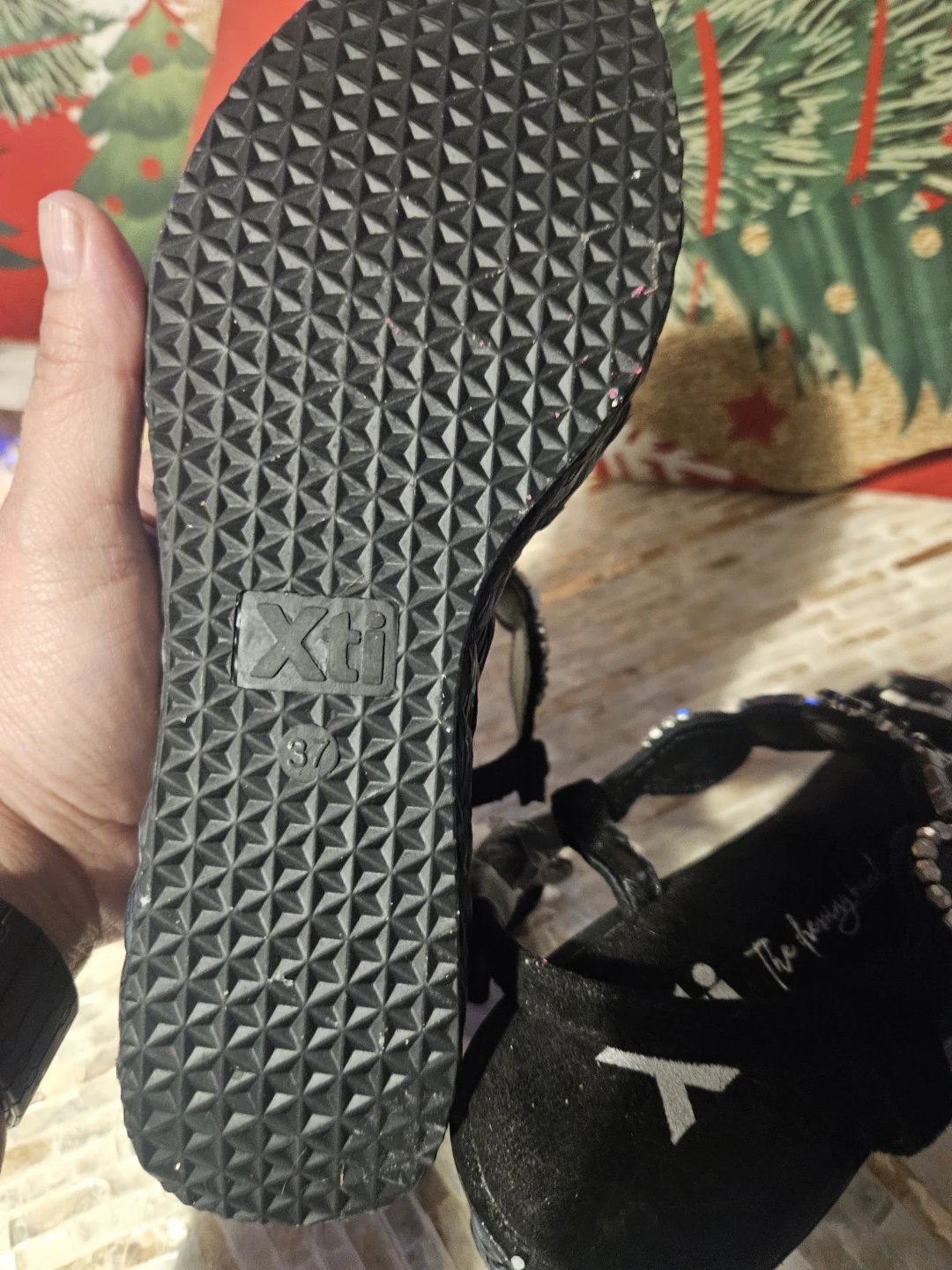 Xti Jewelled Platform Wedge Sandals - photo 3