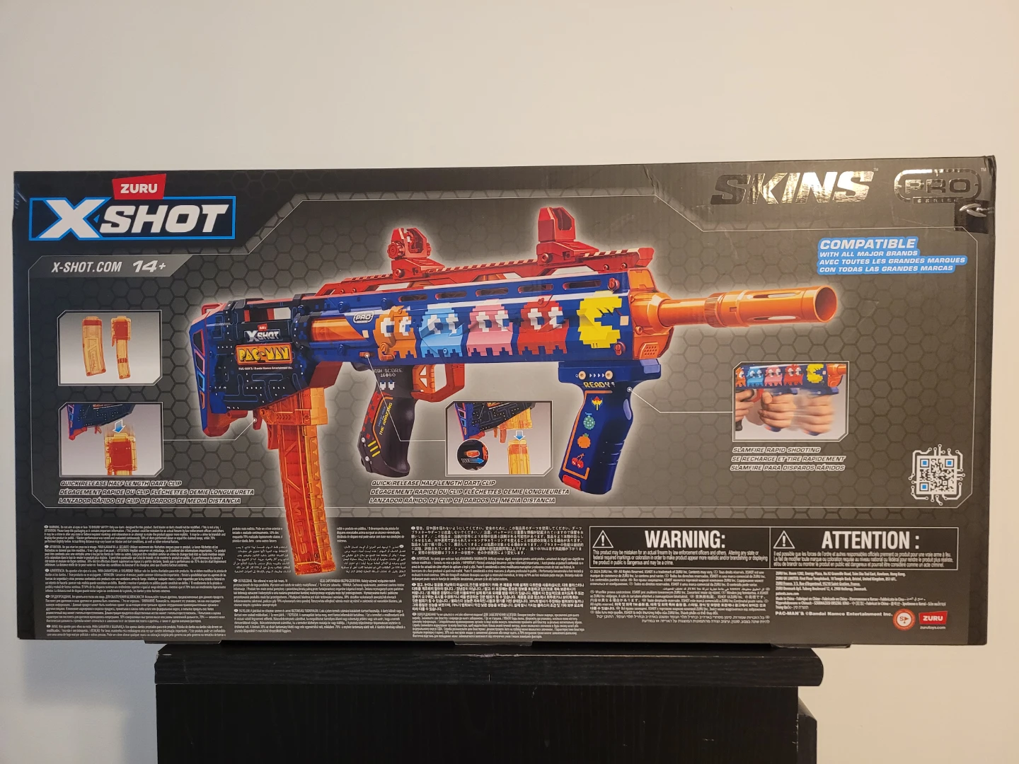 ZURU X-Shot Skins Pro Long Shot Pac-Man Blaster - photo 4