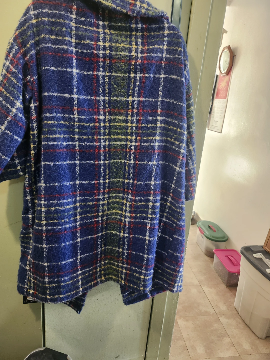 Stripes + Calame Courtney Plaid Coat S/M - photo 3