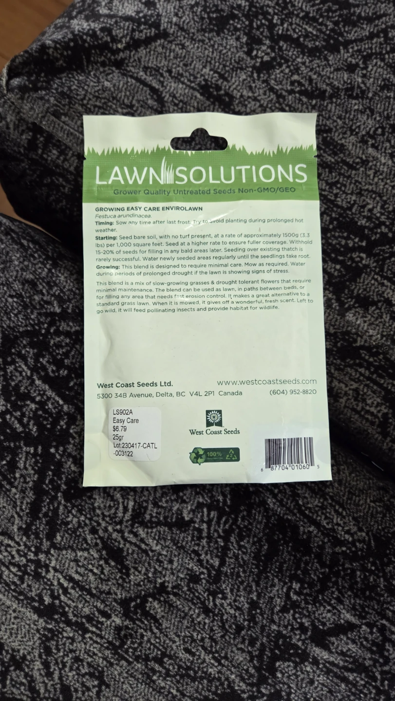 West Coast Seeds Lawn Solutions Easy Care Envirolawn