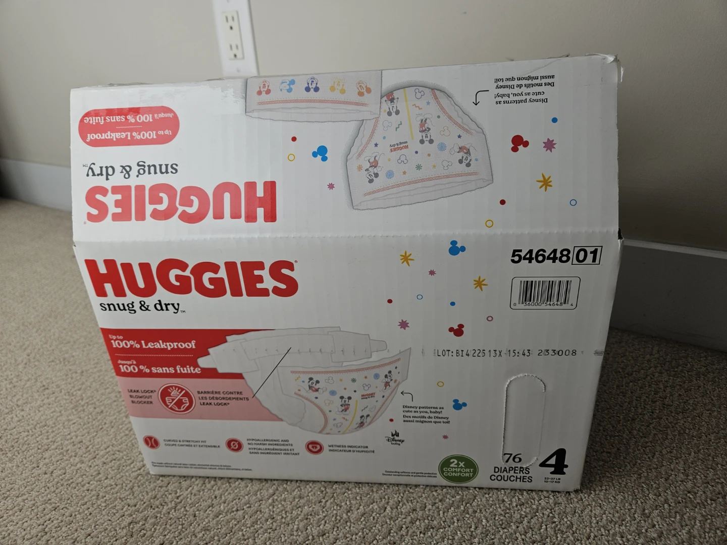 Huggies Snug & Dry Size 4 Diapers (half box) - photo 2