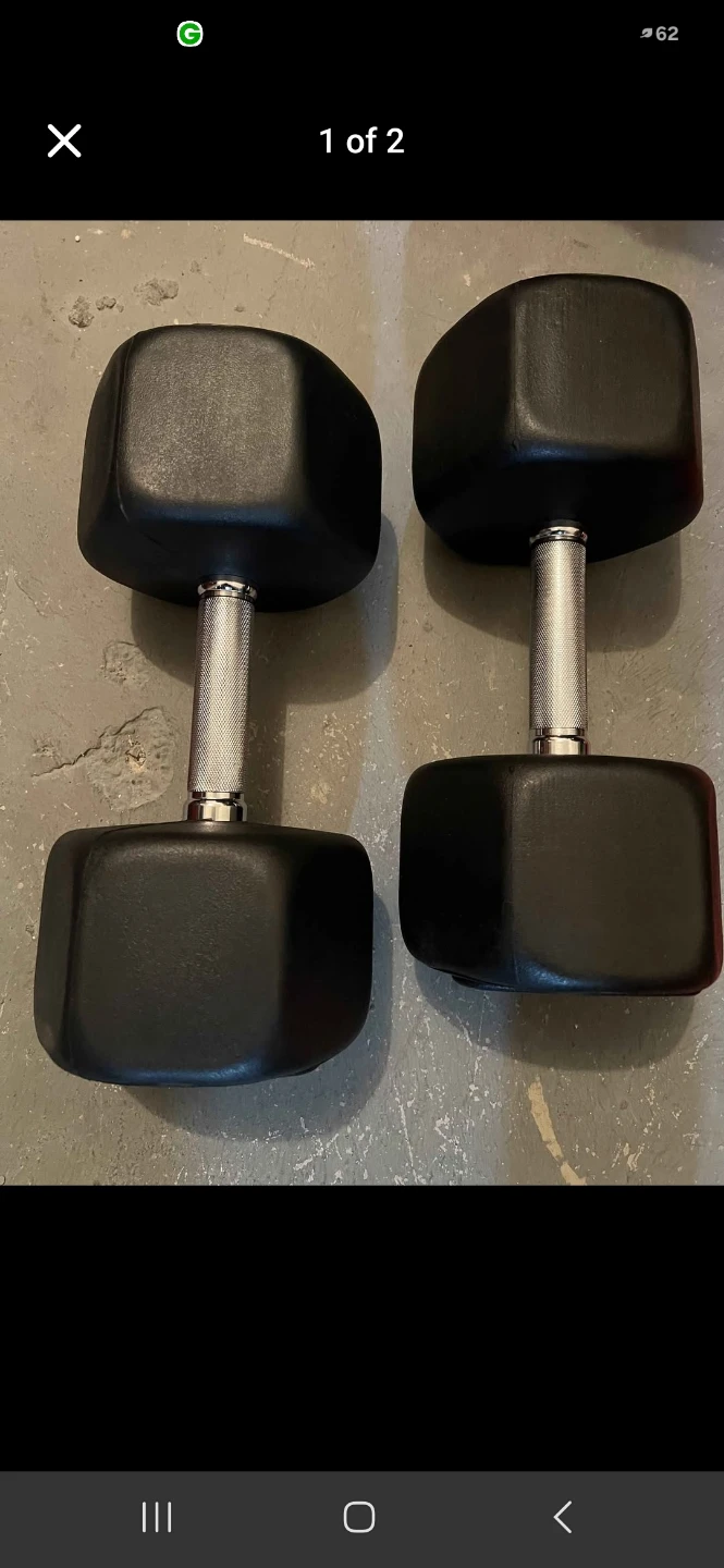 Brand New ZIVA Performance Hex 50lbs Dumbbells
