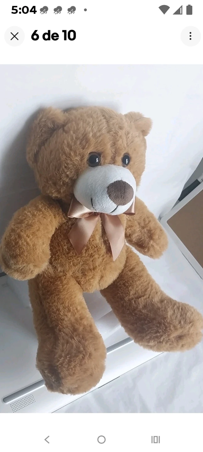 14 Inch Brown Plush Teddy Bear - photo 4