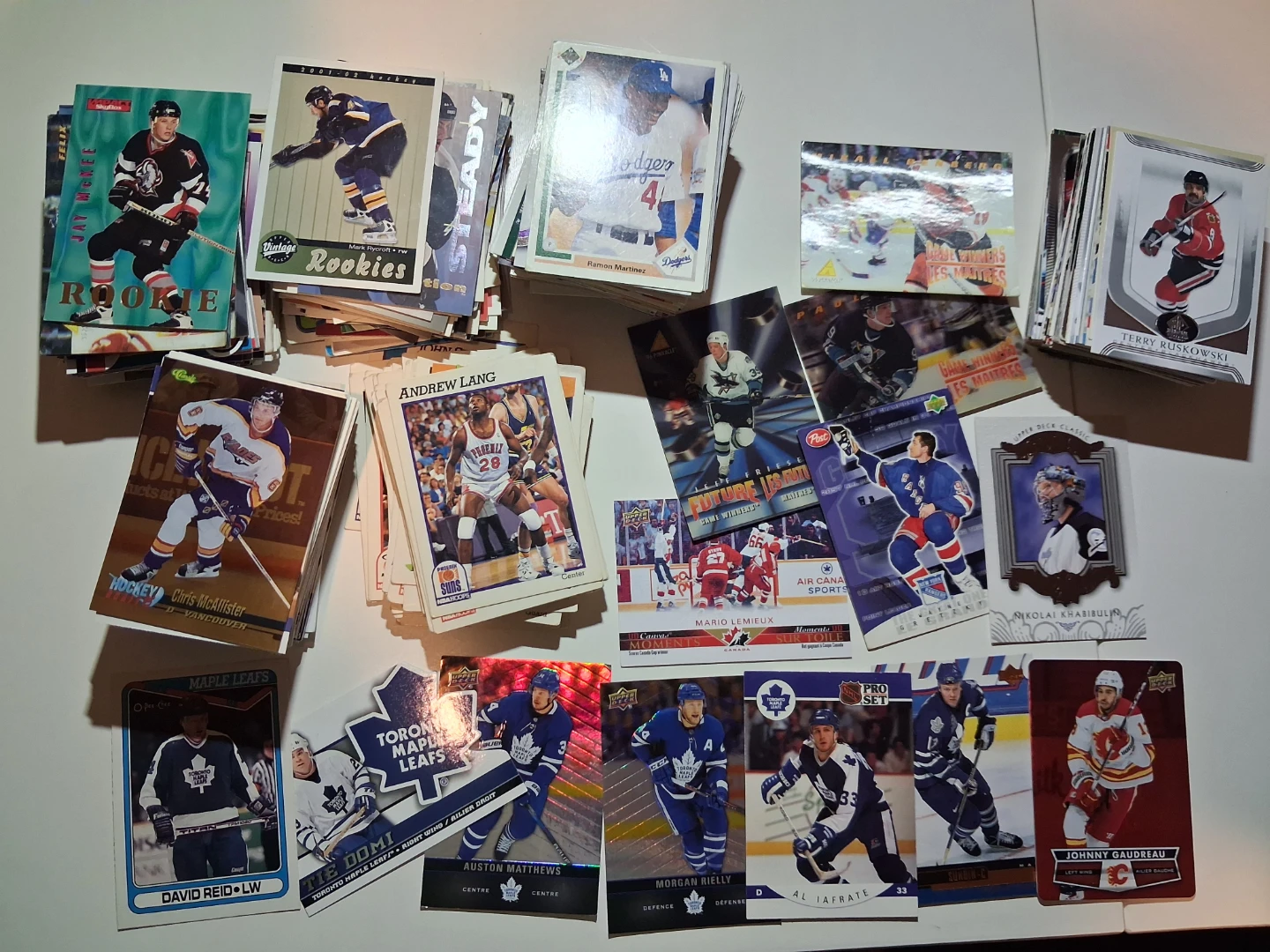 Assorted Vintage and Modern Sports Card Collection