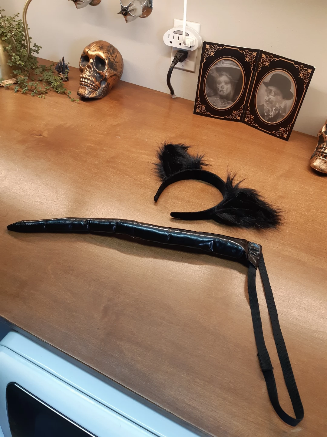 Black cat halloween costume accessory set - photo 3
