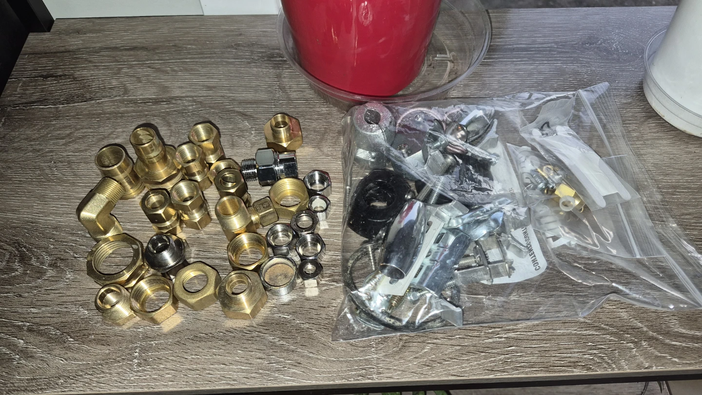 Assorted Brass Plumbing Fittings and Hardware - photo 2