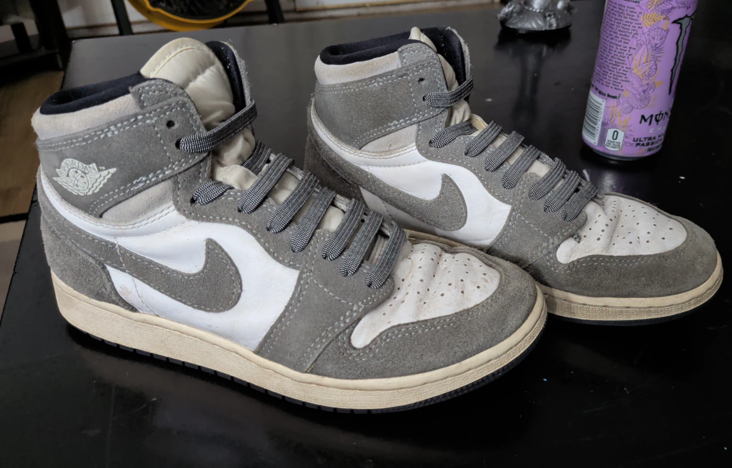 Nike Air Jordan 1 High OG Washed Grey Size 5.5Y - photo 3