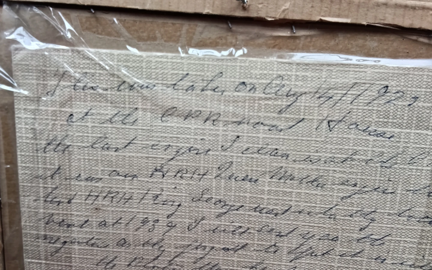Rare 1929 Canadian Pacific Railway Photo & Handwritten Royal - photo 4