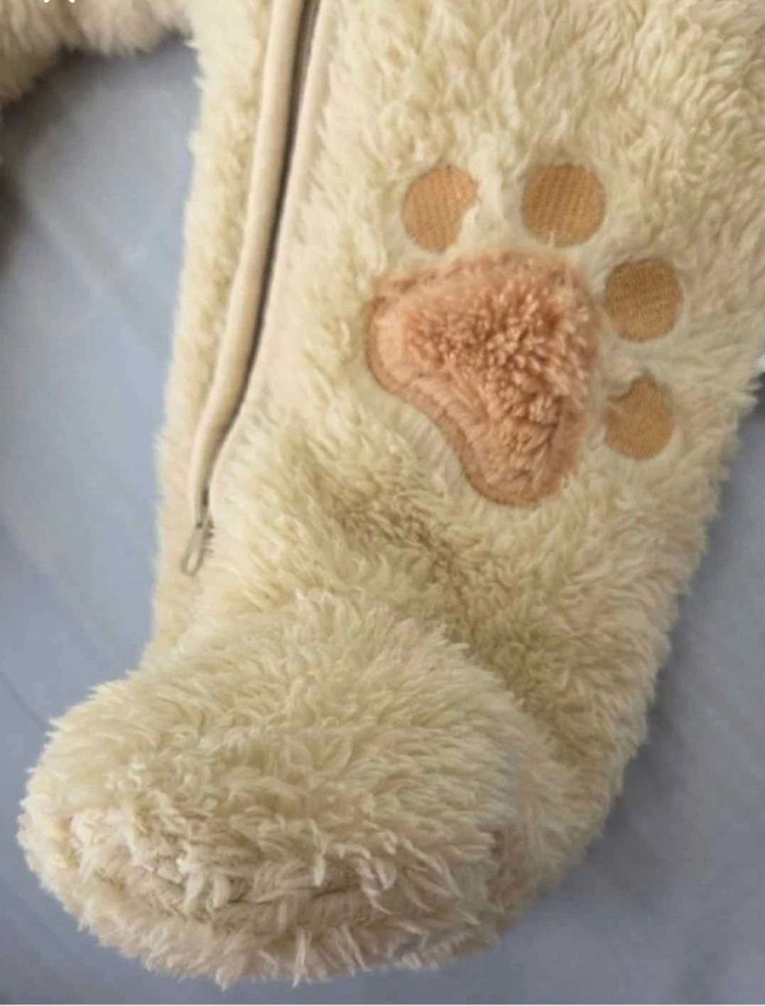 Plush Bear Hooded Baby Fleece Snowsuit Winter Overalls - photo 4