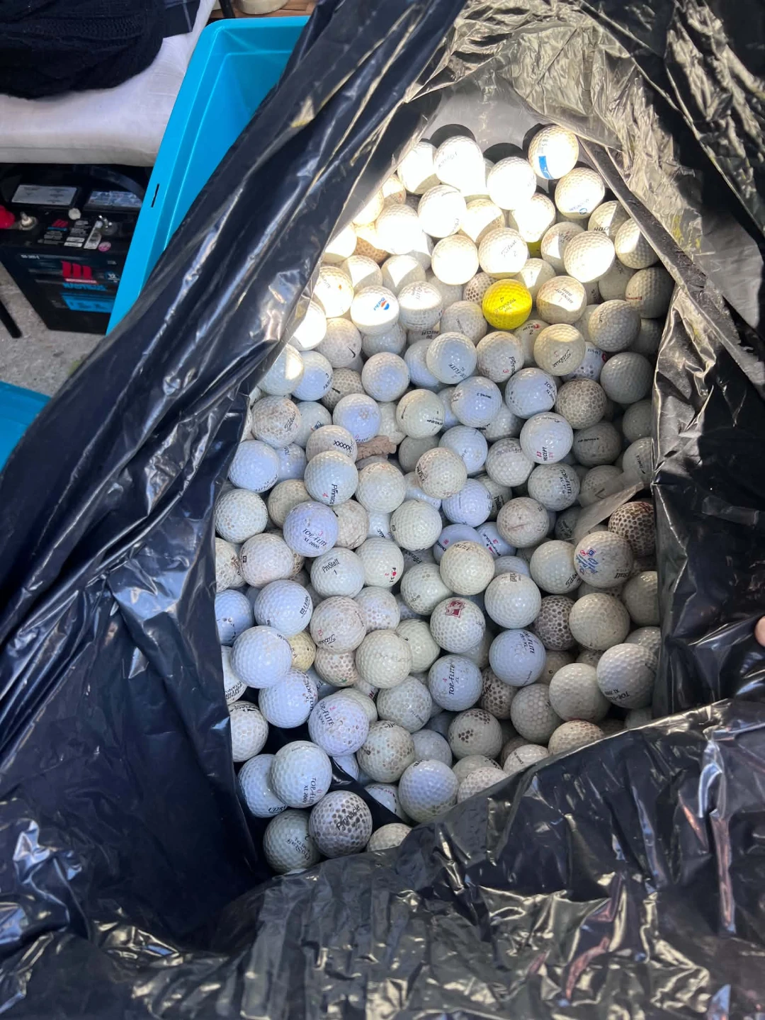 Large Bag of Assorted Used Golf Balls