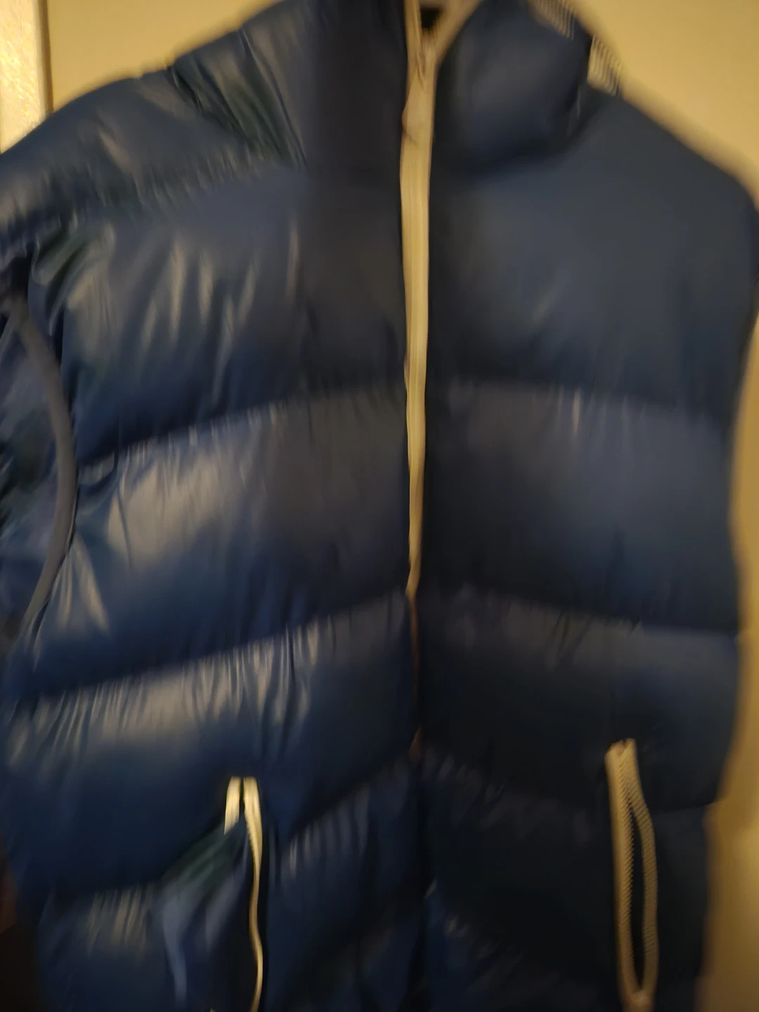 Blue Puffer Vest with Hood - photo 2