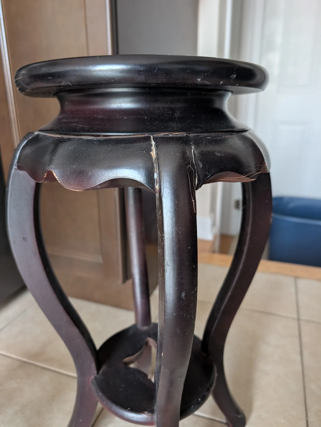 DARK WOOD PLANT STANDS - photo 5