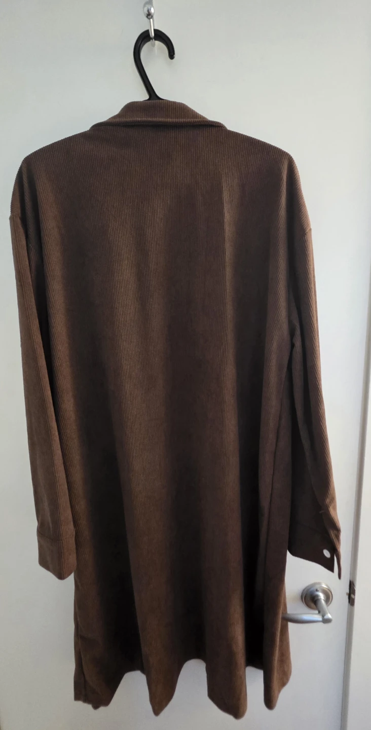 Brown Corduroy Shirt Dress - photo 2