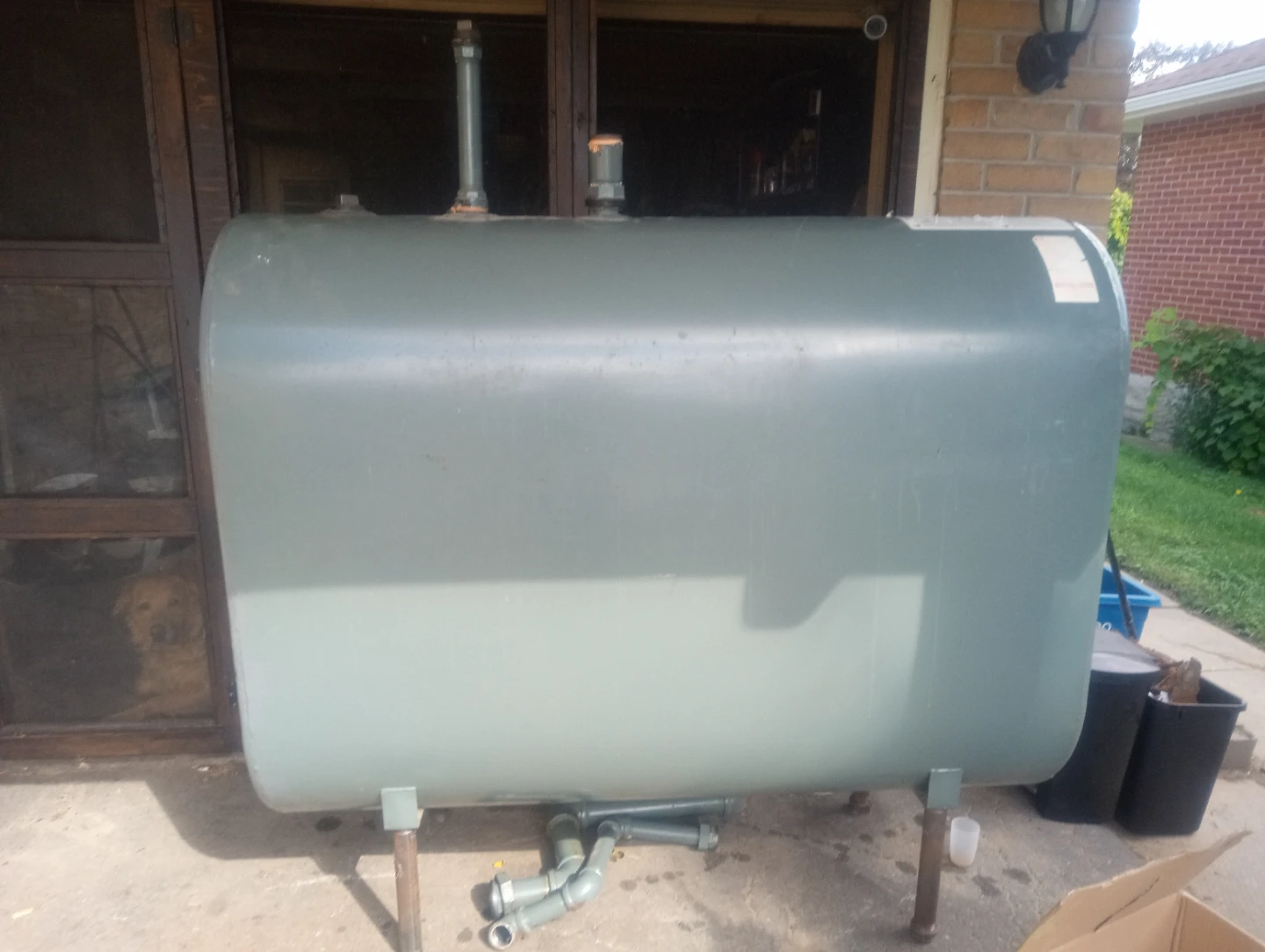 Old home heating oil tank