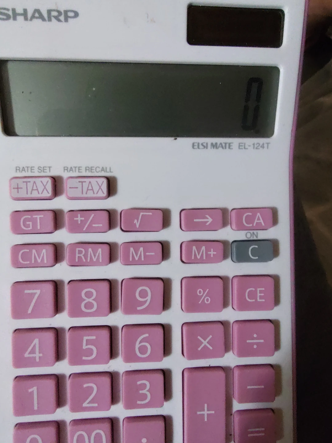 Sharp EL-124T Elsi Mate Calculator - photo 2