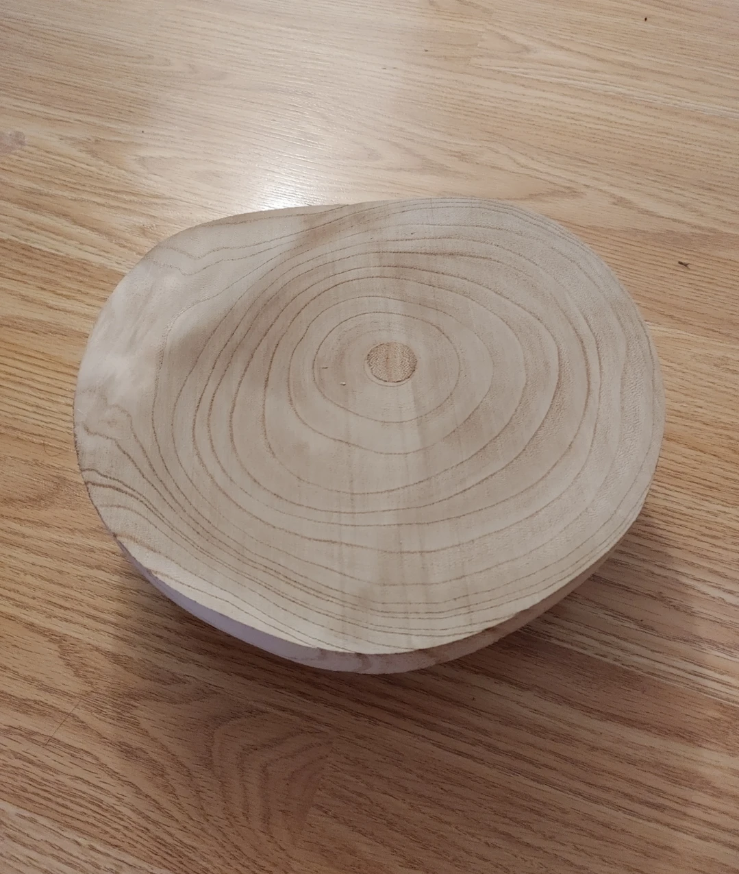 Natural Wood Slice Plant Stand