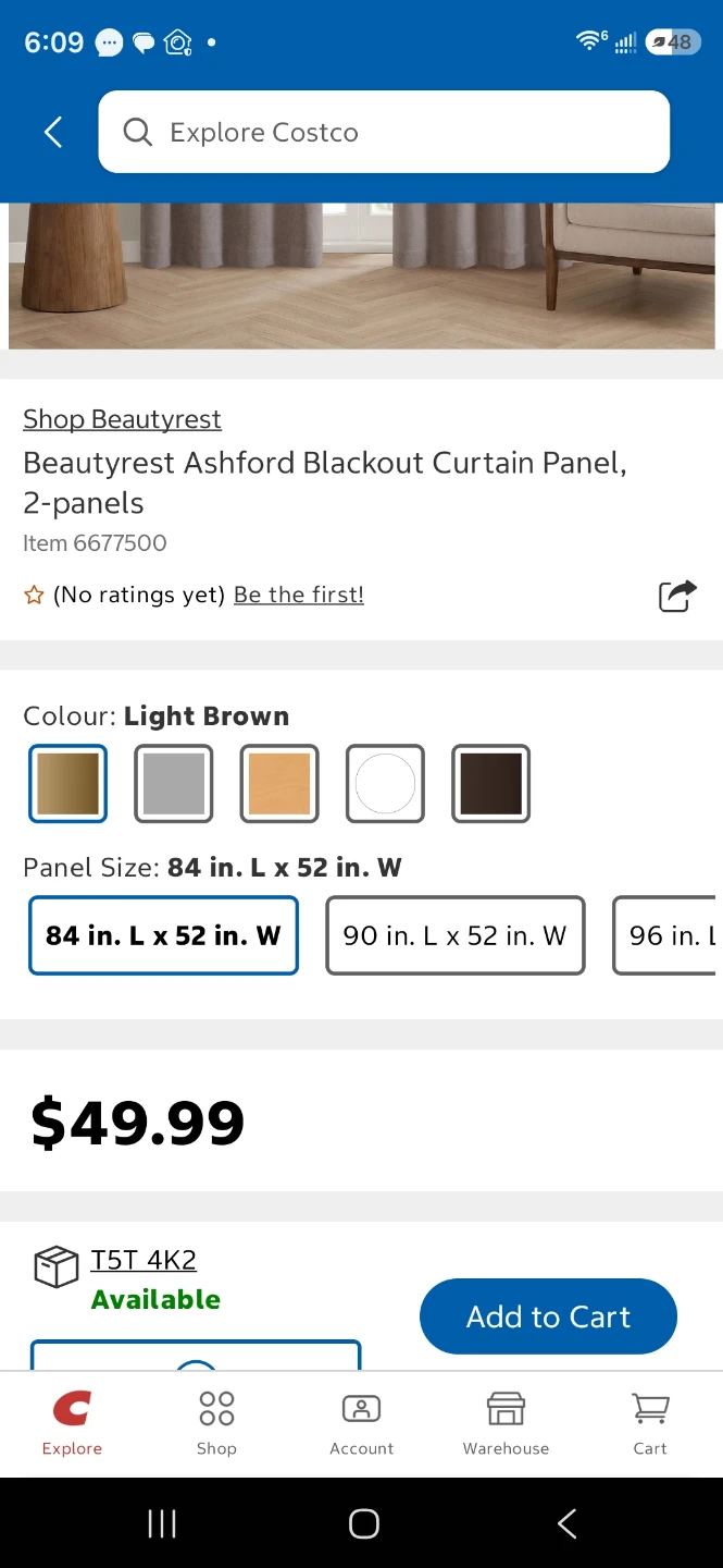 Blackout curtains  4 panels or 2 set - photo 3