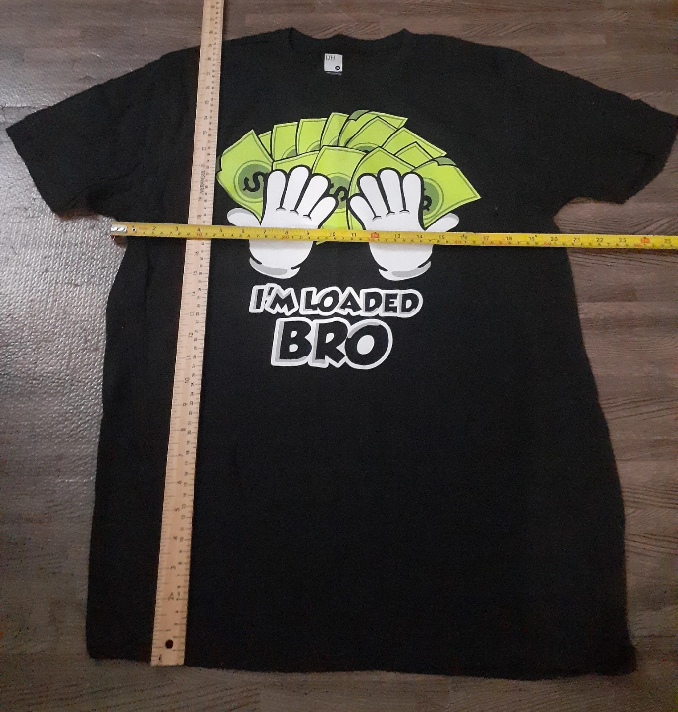 UH Black I'm Loaded Bro T-Shirt XL