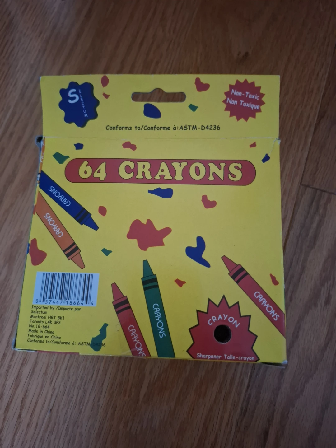 Selectum 64 Crayons with Sharpener