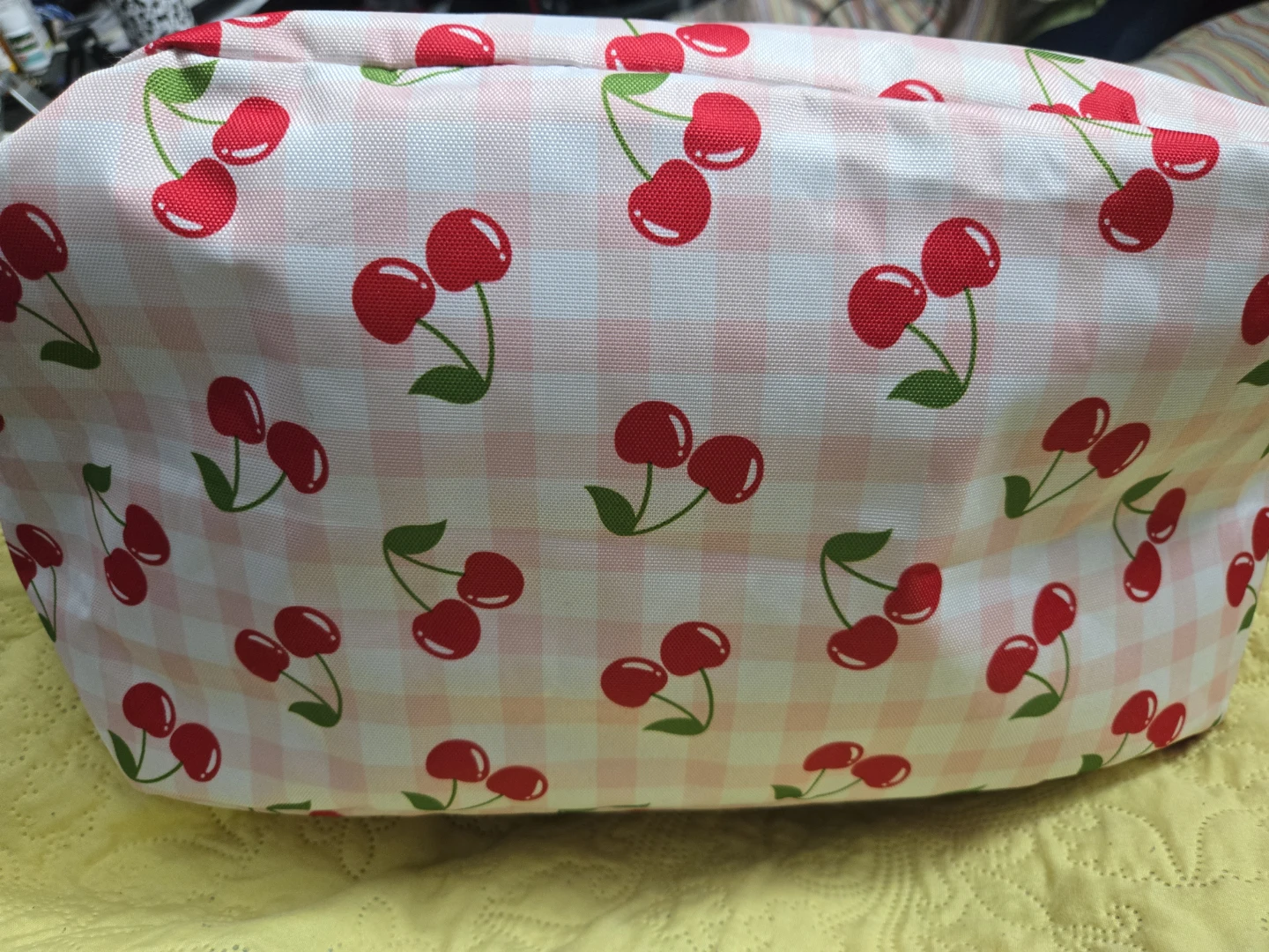 Cherry Print Gingham Handbag - photo 4