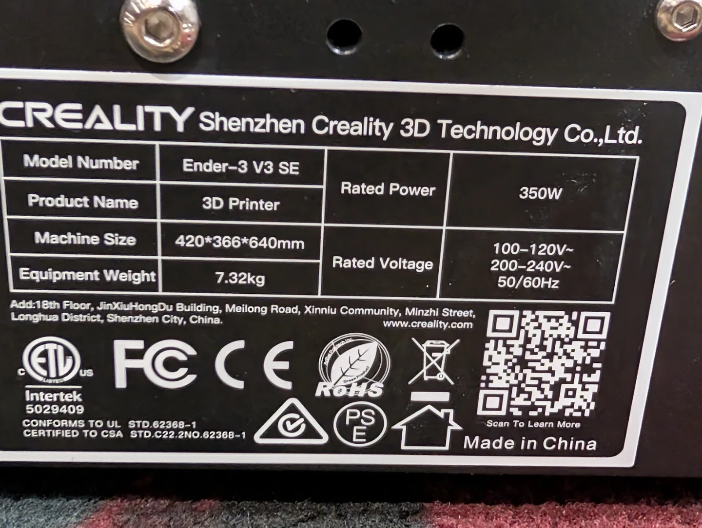 Creality Ender-3 V3 SE 3D Printer - photo 5