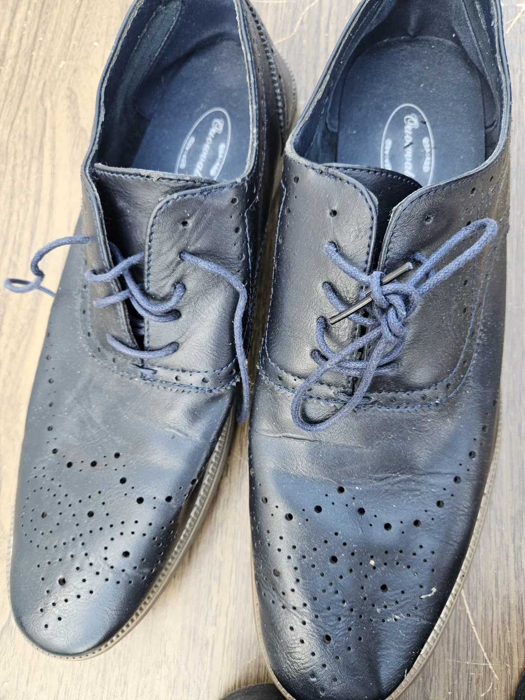 4 mens brand name leather shoes. Size 13 - photo 3