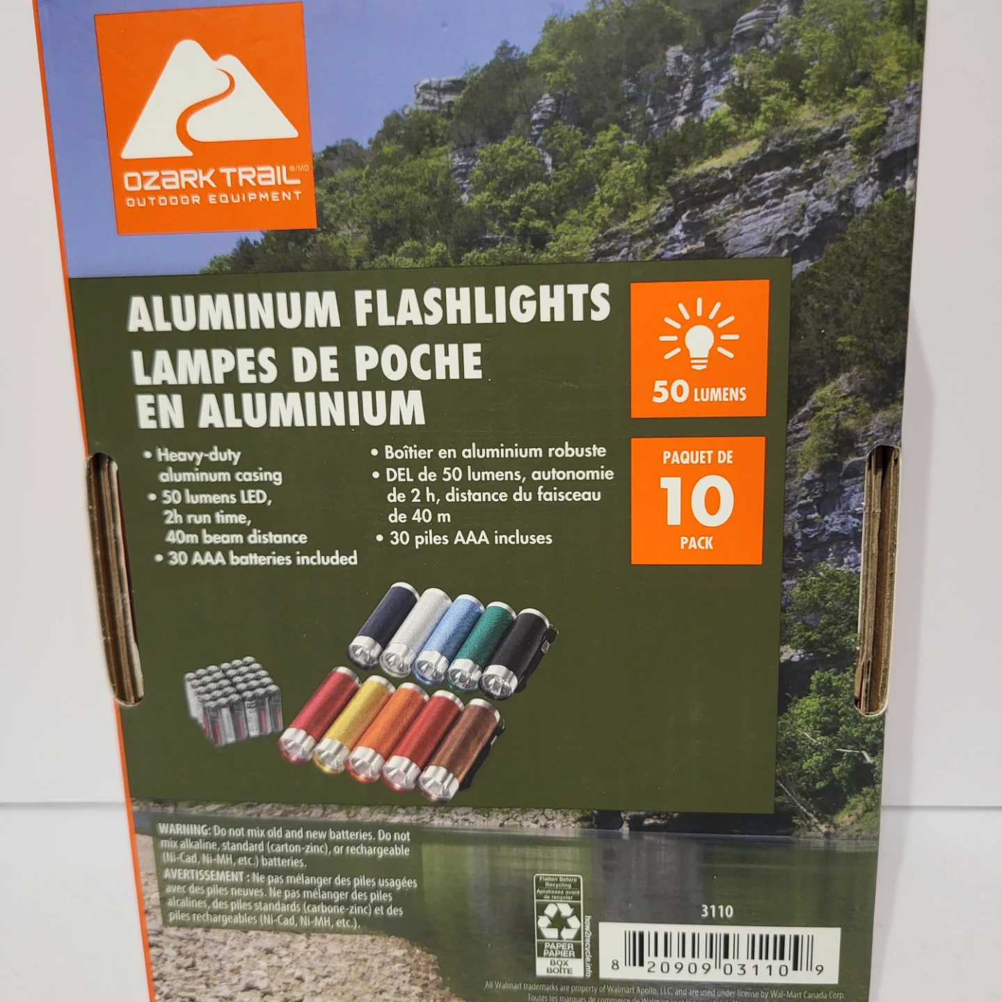 Ozark Trail Aluminum Flashlights, 10 Pack - photo 2