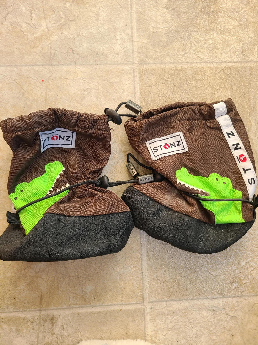 Stonz Baby Booties Crocodile Pattern