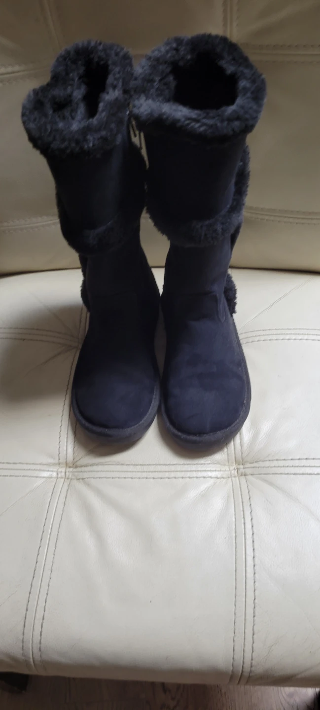 Michael Kors Black Faux Fur Winter Boots sz 1 - photo 3