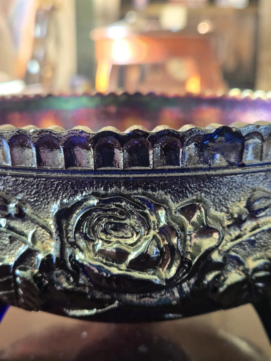 1970s Aurora Jewels Bowl - Imperial Lustre Rose - photo 2